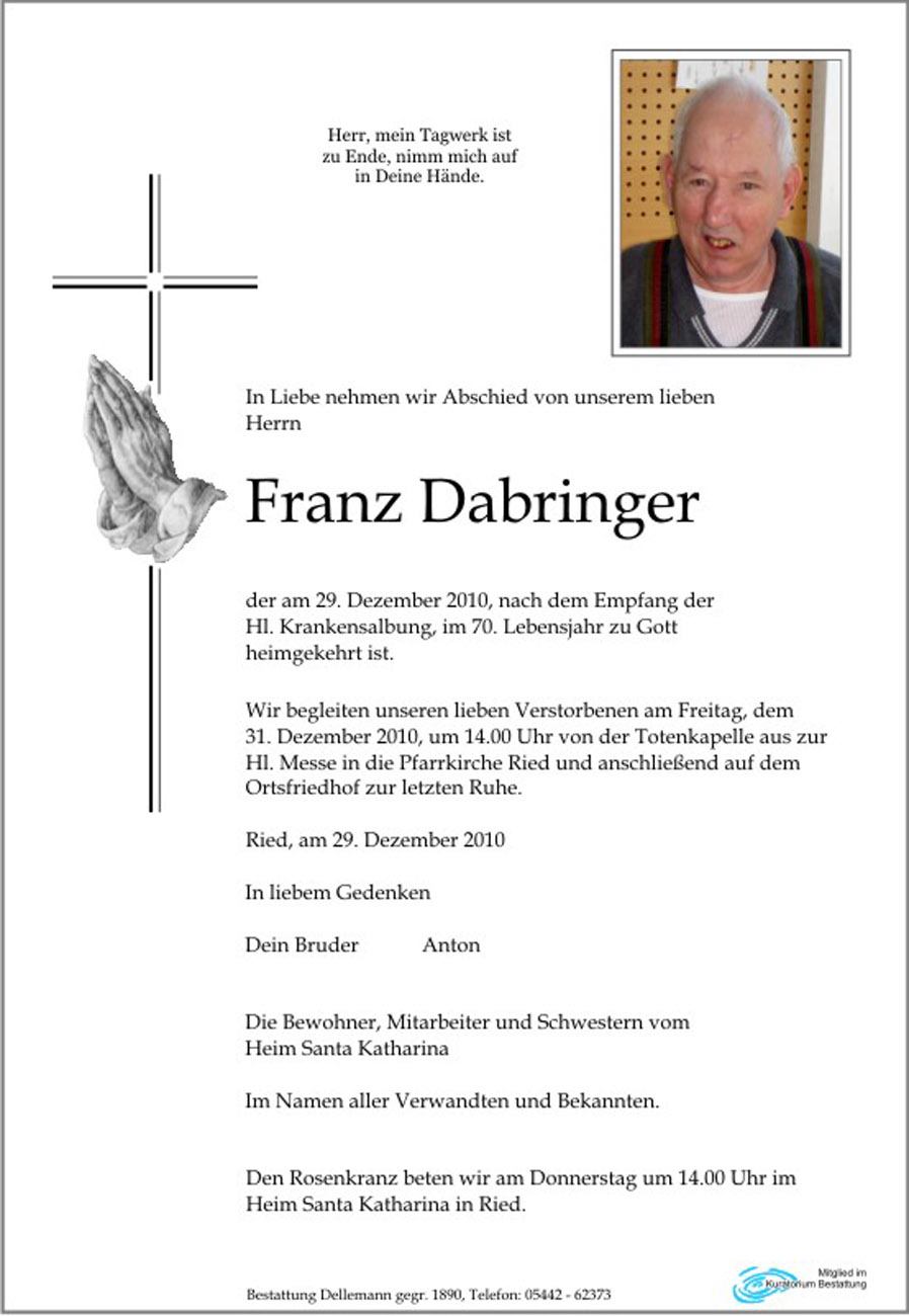   Franz Dabringer