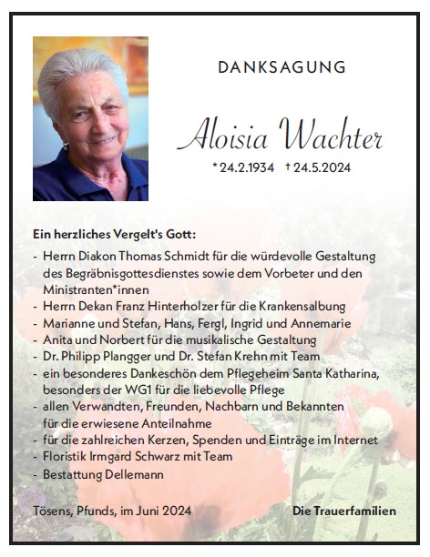 Aloisia Wachter 